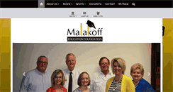 Desktop Screenshot of malakoffeducationfoundation.org